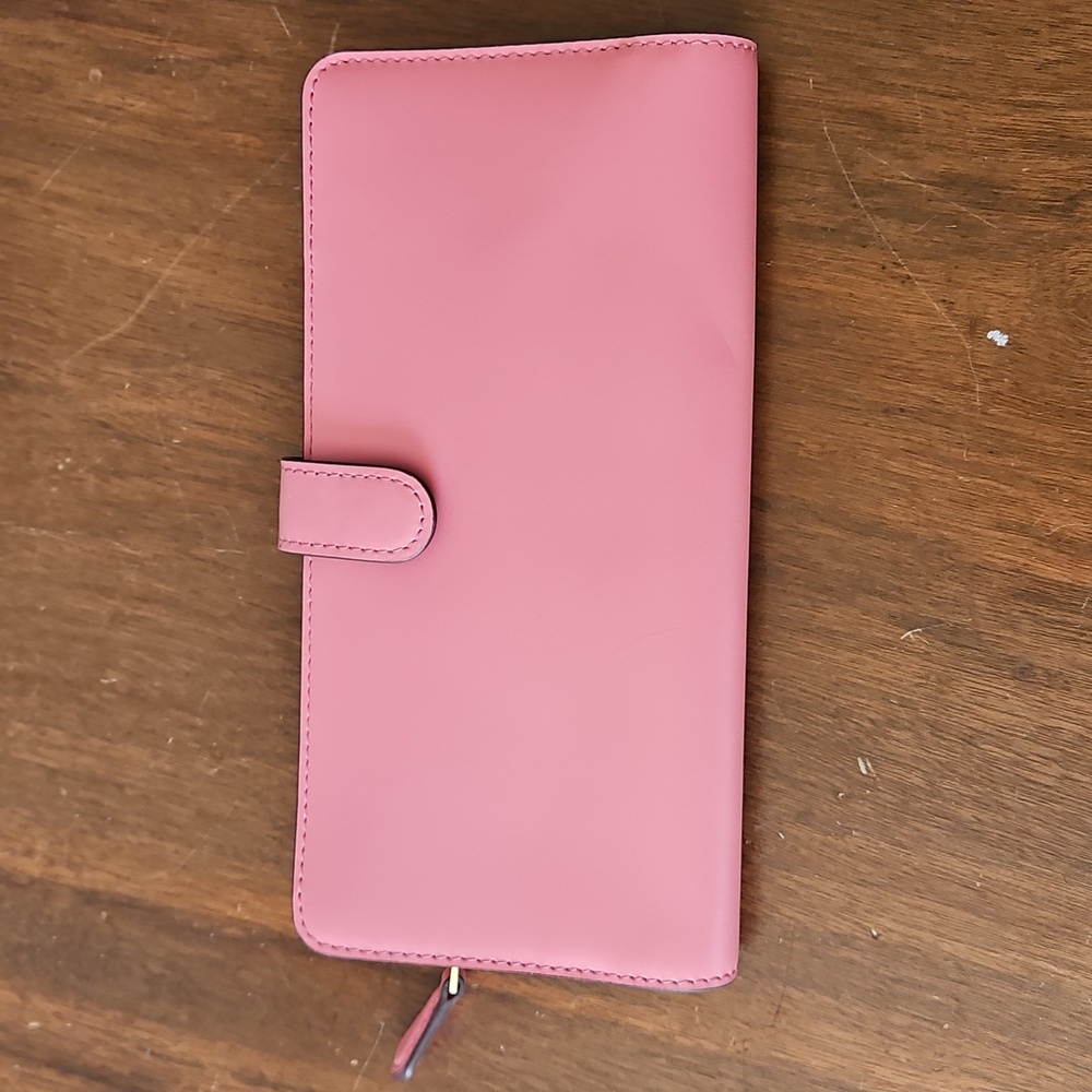 Coach Slim Smooth Pink Leather Wallet - Picture 3 of 14